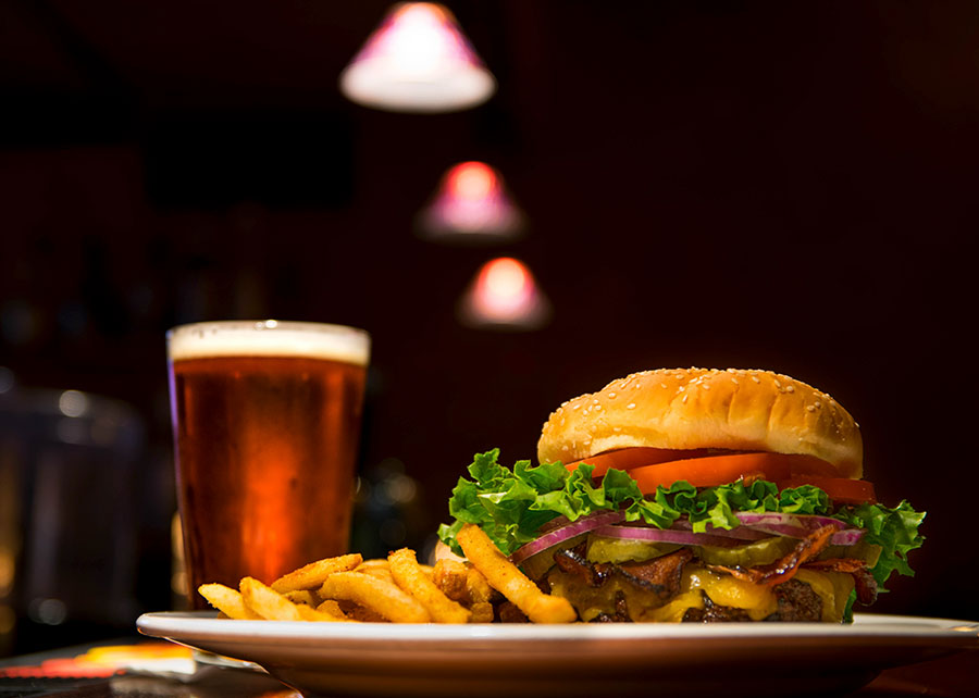 Image of burger and drink